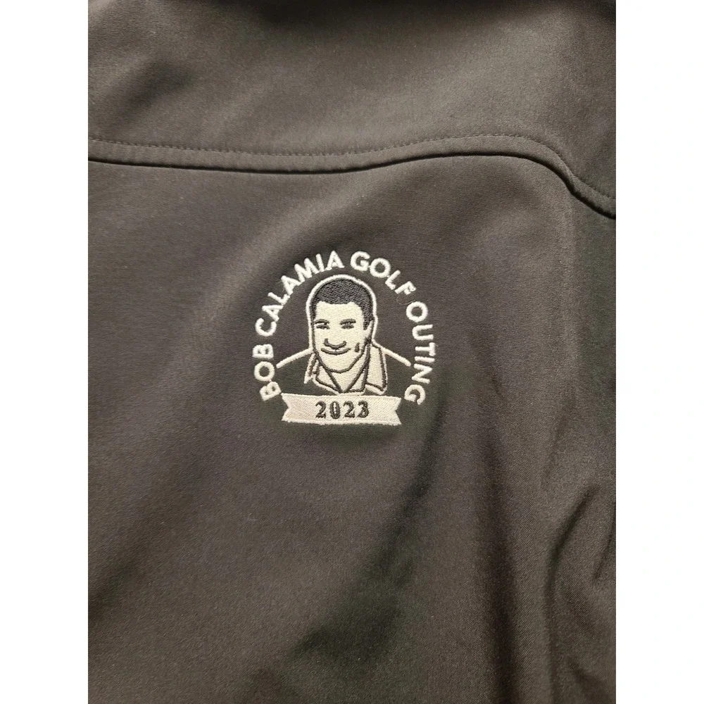 Clique Men's Softshell Jacket XL Black Full Zip Fleece Lined Bob‎ Calamia Golf